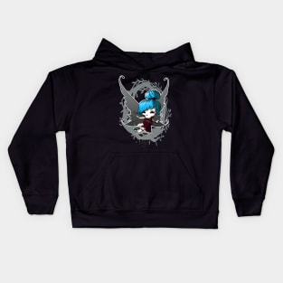 Cupcake Crossbones Blue Fairy Kids Hoodie